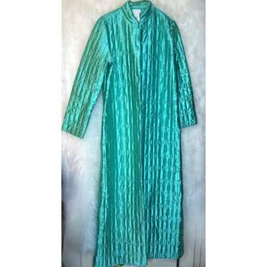 Vintage Jolie Two Quilted Sateen Robe Size Small New